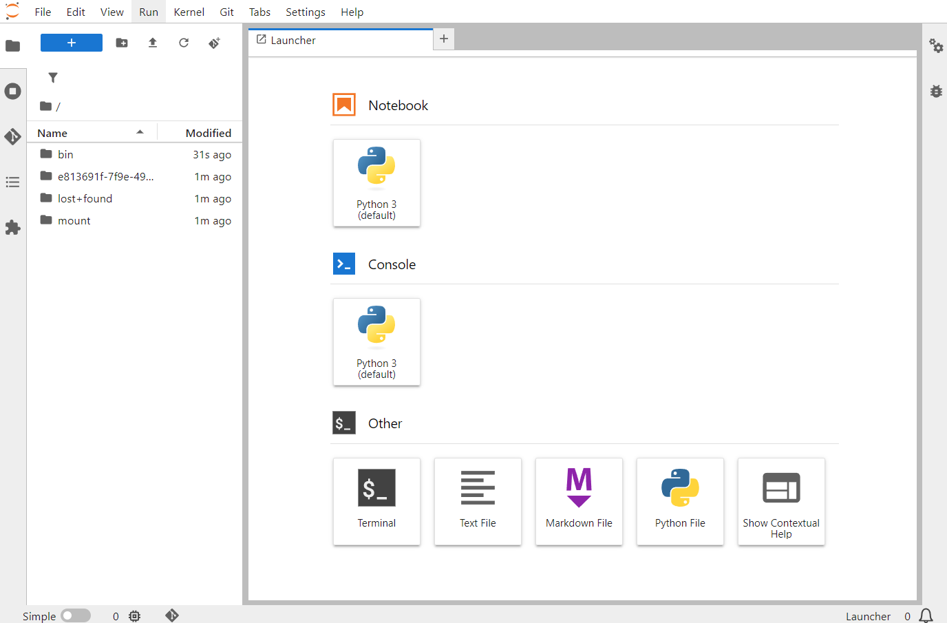 JupyterLab's browser tab looks like any other desktop application.