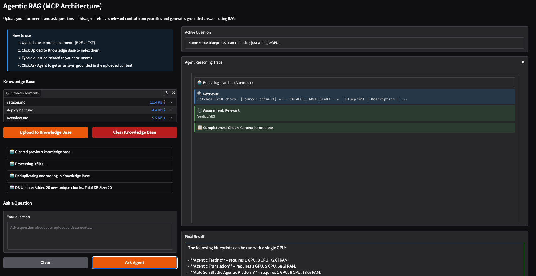 Agentic RAG UI